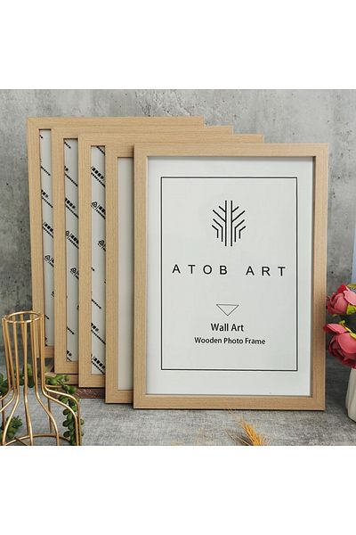 Choice 15X20cm(6X8inch) Wood Frame 5Pcs Wooden Photo Frames For Picture Wall 10X15 15X20 20X25 A4 Pictures