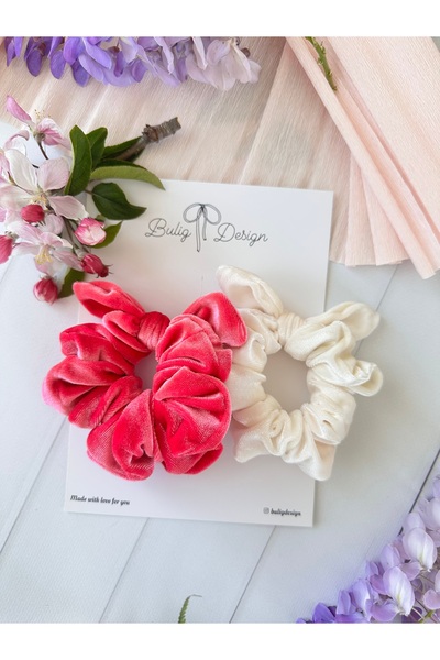 Genel Markalar İpek kadife scrunchies