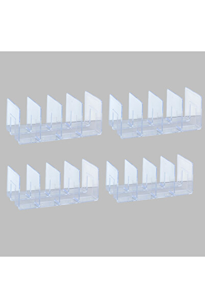 Choice رف تخزين حقائب اليد الشفاف المصنوع من الأكريليك مكون من 4 قطع، منظم مق...