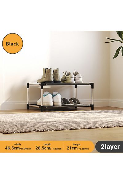 Choice 2 layer 1 pc 2-layer simple shoe rack - easy to assemble and space saving design, perfect for entran