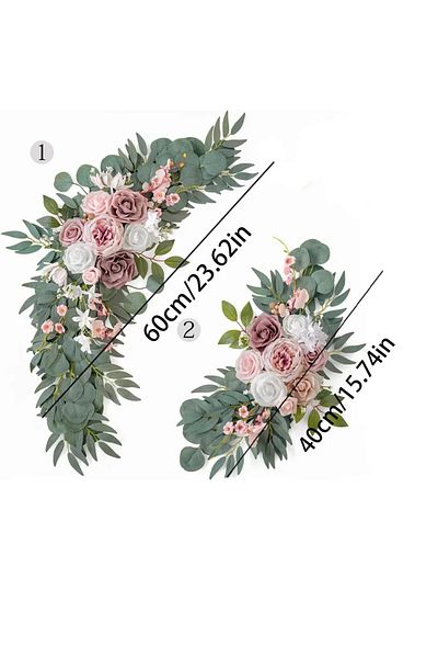 Choice Pink Romantic White Artificial Wedding Flowers Artificial Arch Flowers Artificial Wedding Arch Flowe