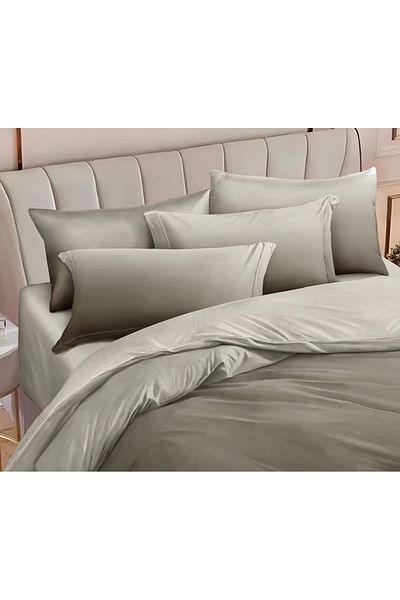 CHIRASO FINET Cotton Bed Linen, Classic Sheet 240x250cm, Duvet Cover 200x230cm, 4 Pillowcases