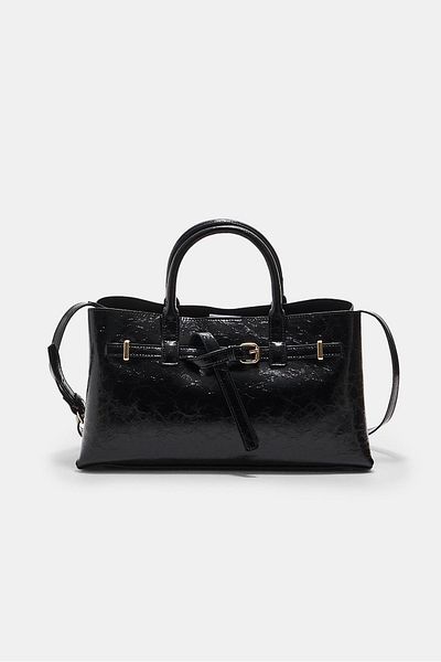 Stradivarius حقيبة توت مع تفاصيل حزام