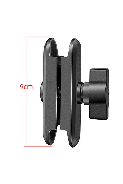 Choice Cycling 9cm Aluminum Double Socket Arm 1 Inch Ball Head Mount Clamp for RAM Mounts for GoPro Insta36