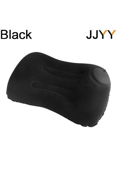 Choice black JJYY Travel Pillow Air Inflatable Airplane Car Pillows Pillow Folding Press Type Bed Pillows N