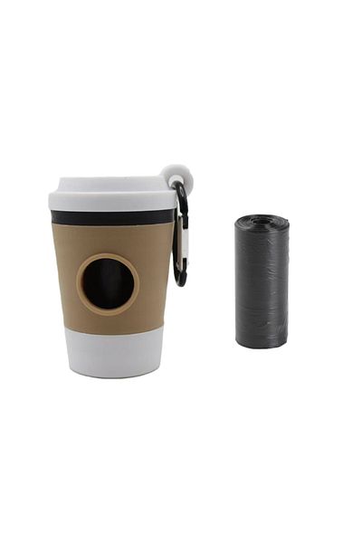 Choice White Portable Dog Poop Bag Holder Pet Waste Bag Dispenser for Dogs Outdoor Pet Trash Bags Dispenser