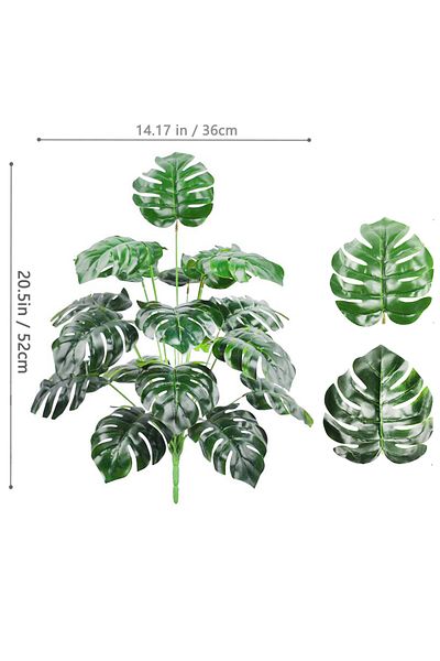 Choice GBY3-18Y-52-T13 40-103cm /40.5in Artificial Monstera Plants Fake Palm Tree Plastic Turtle Leaves Gre
