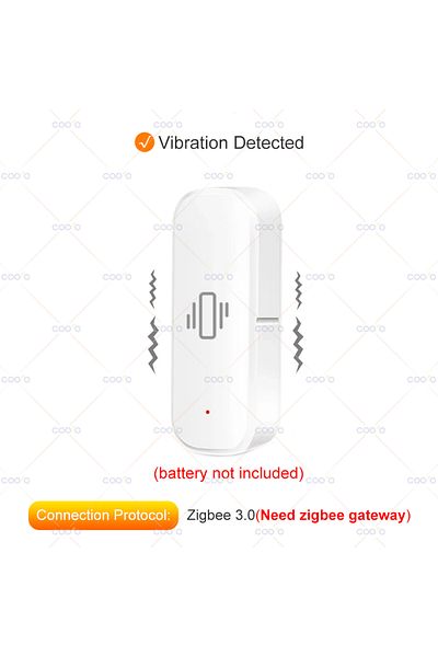 Choice Type 1 Zigbee Vibration Sensor With Tilt XYZ Axis Detection Real-Time Motion Shock Alarm Home Securi