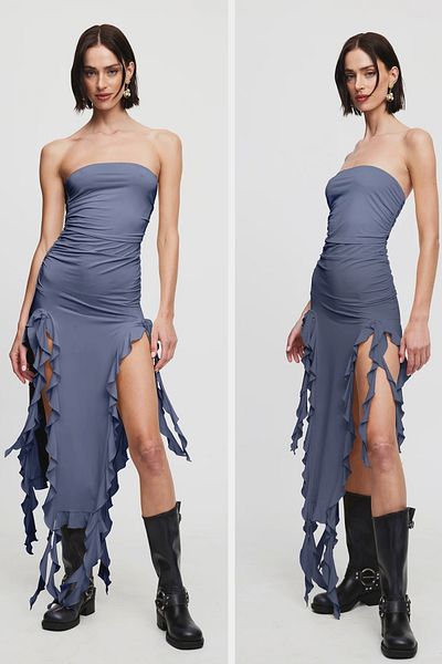 World Fashion Trends ΦΟΡΕΜΑ ΜΕ ΔΙΠΛΟ ΣΤΡΑΠΛΕ ΕΞΕΛΙΚΤΟ ΕΜΠΙΣΤΟΣ ΕΜΠΙΣΤΟΣ