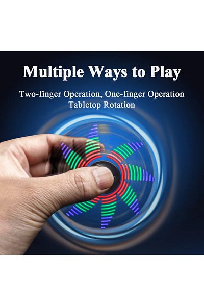 Choice DIY Fidget Top Kit Fingertip Gyros with LED Light DIY Soldering Project Practice Solder Assembly ...