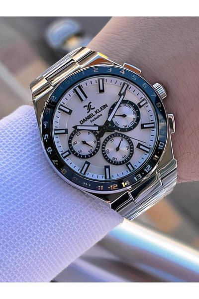 Daniel Klein Men's Wrist Watch Fg.13522.1 with Inner Functions Active 30 Mt Water Resistant 2 Year Warranty
