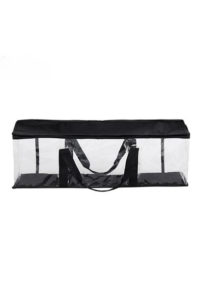 Choice Black Large Clear Holds DVD CD Storage Holder Easy Zip Closure Carry Bag Organizer Comic Book Storag
