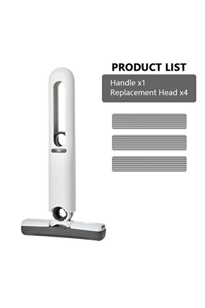 Choice4 1 Handle 4 Head Mini Mop Self Squeeze Mop Powerful Folding Household Clean Tools No Hand Wash Strong