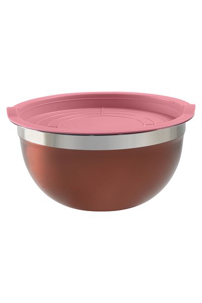 Ambition Bowl set with lid, 2 pcs, 18-20cm, pink, Minestrone