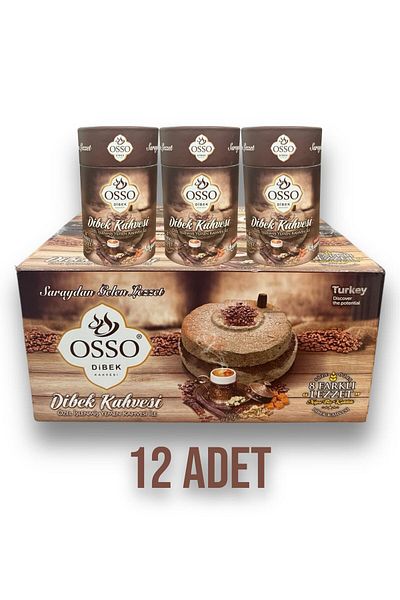 Osso 12'li Cylinder Dibek Coffee (12X200=2400g)