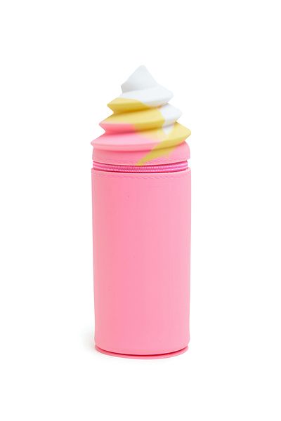 R&B Pink Silicone Pencil Case
