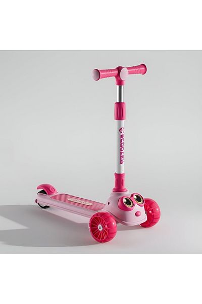 rexa Eyes Design 3-Wheel Foldable Scooter for Kids – Adjustable Handlebar, Lightweight & Portable