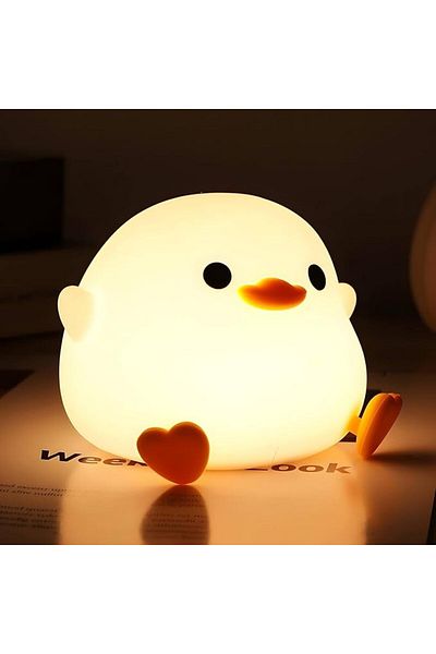 Choice Warm Light Creative and Cute Silicone Pat Light USB Charging Bean Duck Night Light Atmosphere Light