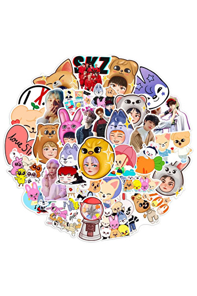 Choice ملصقات سكز لطيفة متعددة الألوان، 50 قطعة، ملصقات كرتونية من كيبوب، ملص...