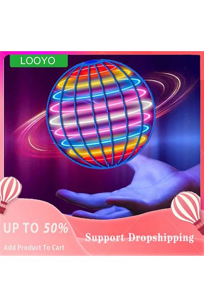 Choice كرة طائرة حمراء سحرية بوميرانج فلاي أورب مع أضواء LED طائرة بدون طيار كرة تحوم طائرة نوفا أورب دوارة