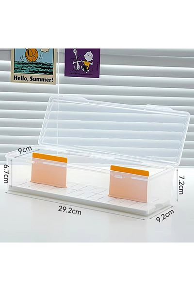 Choice Style A2 Clear Plastic Compartmentalized Organizer Box Holds 550+ Game Cards Storage Box With Adjust