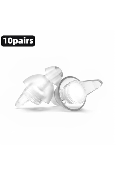 Choice 10 أزواج من سدادات الأذن عالية الدقة من HUAK باللون الأبيض 04 للحفلات ...