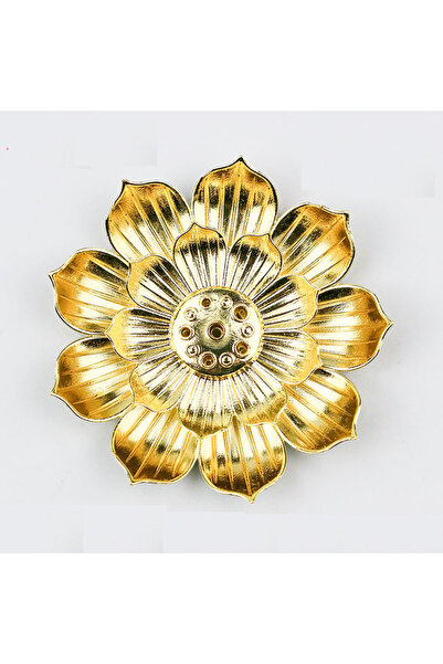 Choice حامل بخور ذهبي-S للعصي، مبخرة، مصيدة رماد لوتس قابلة للفصل للديكور المنزلي، اليوغا