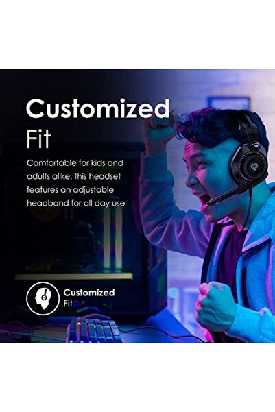 VERTUX سماعة رأس للألعاب عالية الدقة Game Command فوق الأذن