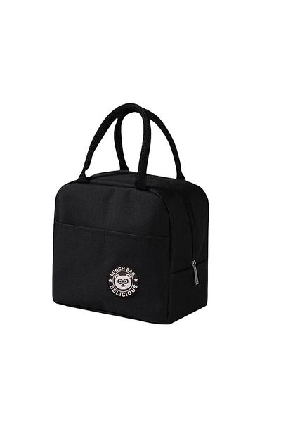 Choice Black Convenient Tote Lunch Box Picnic Travel Food Storage Bag Waterproof Portable Zipper Thermal O