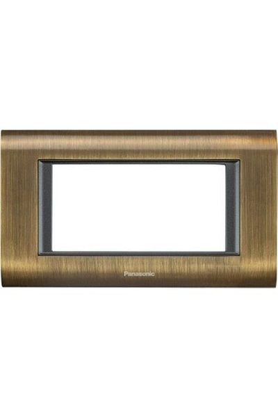 PANASONIC Cadru modular cu 4 module, finisaj negru antic