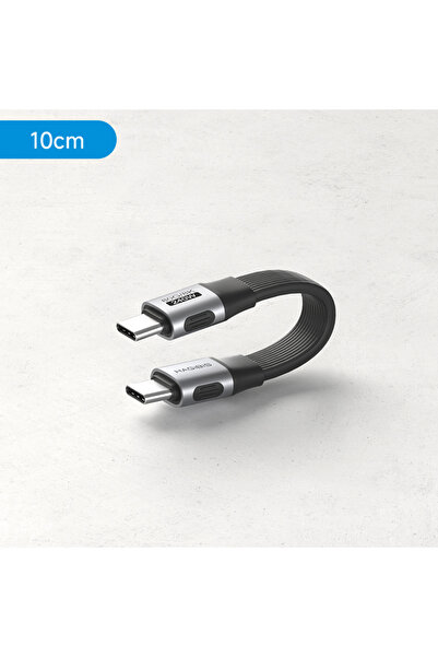 Choice كابل هاجيبيس قصير USB C إلى USB C كامل الوظائف بطول 0.1 متر، كابل بيان...