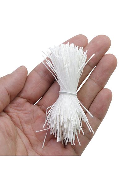 Choice double head white 380pcs Long Double/Single Heads Artificial Matte Flower Stamen for DIY Scrapbookin