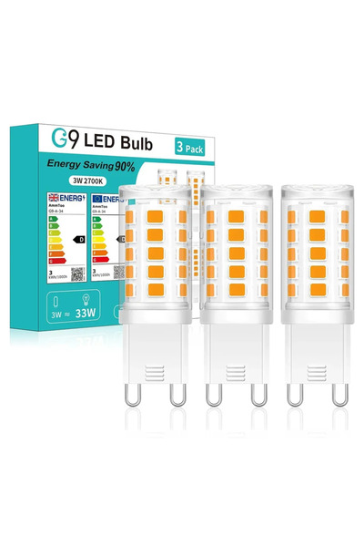 Choice 3 قطع من مصابيح LED G9 الدافئة 220 فولت 3 وات 220 فولت 2700 كلفن مصباح...