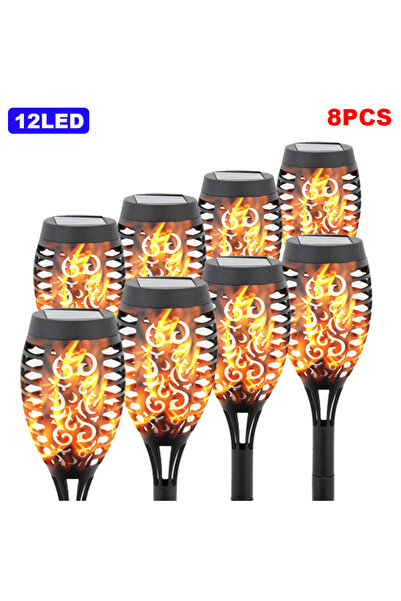 Choice 12 مصباح LED 8 قطع 12/33/96 مصباح LED يعمل بالطاقة الشمسية للحديقة وال...