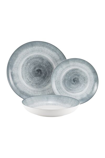 Ambition Dinner set, 18 pieces, 6 people, ceramic, Aqua