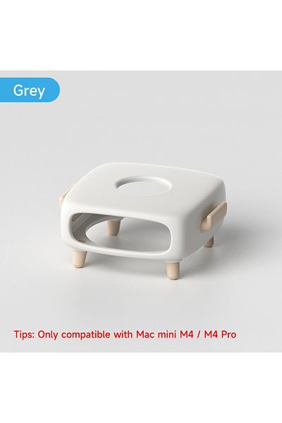 Choice Other GRAY Hagibis Silicone Protective Cover Case for Mac Mini M4/M4 Pro 2024 Soft Shockproof Anti-S