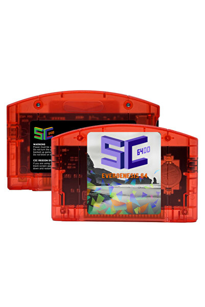 Choice خرطوشة ألعاب SC64 جديدة مفتوحة المصدر باللون الأحمر 16 جيجابايت لـ N64...