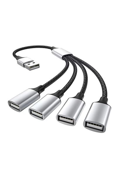 Choice USB 4 Ports USB Cable Splitter HUB Extentions 2/3/4 Ports Phone Charger Power Adapter OTG Multiple E