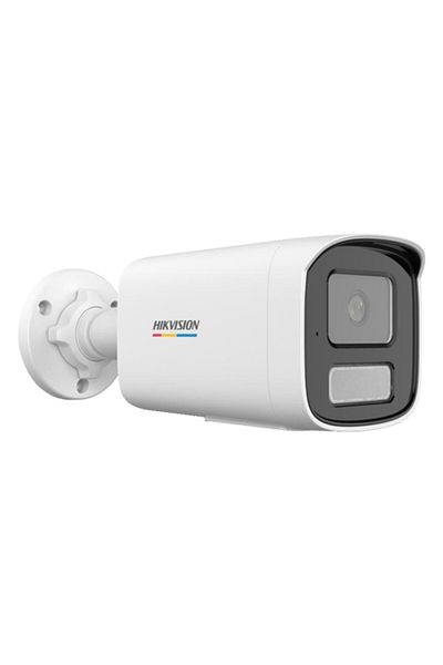 Hikvision Cameră IP ColorVu cu iluminare duală, 6MP, obiectiv de 4.0 mm, IR 50 m, WL 50 m, microfon, PoE - DS-2CD1T67G2H-LIU-4mm
