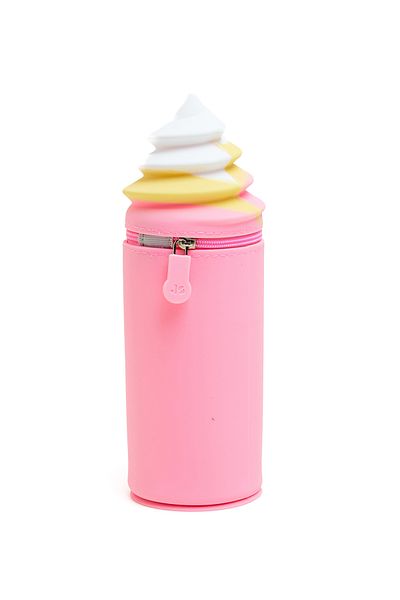 R&B Pink Silicone Pencil Case