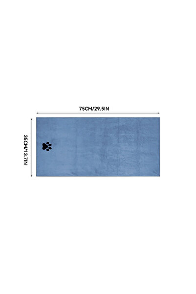 choice2 Blue 35 75cm 35*75cm/50*100cm Microfiber Pet Bath Towel Embroidered Super Soft Absorbent Cat for Dog
