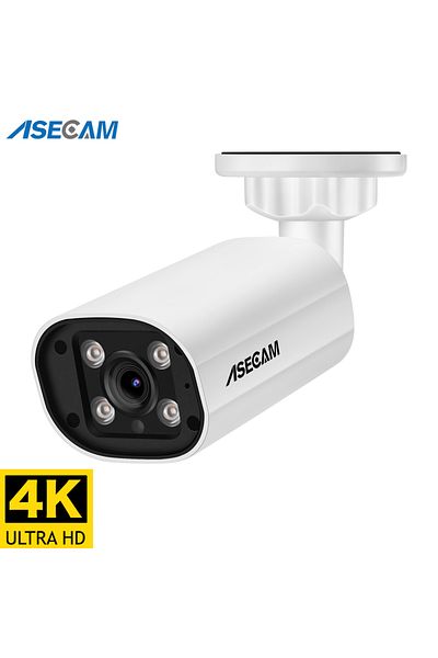 Choice كاميرا IP ASECAM 8MP POE Super 4MP POE 2.8mm 4K 15fps خارجية Hunman Detection CCTV صوت 4MP Onvif