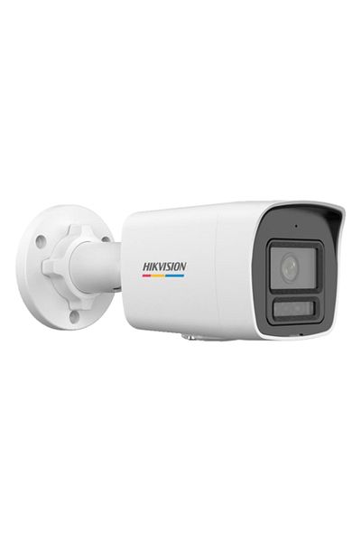 Hikvision Cameră IP ColorVu cu iluminare duală, 2MP, obiectiv de 2.8mm, IR 30m, WL 30m, microfon, PoE - DS-2CD1027G2H-LIU-2.8mm
