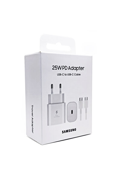 Samsung EU 1M Cable White For 25W Super Fast Charger S24Ultra S23 S22 S21 Plu...