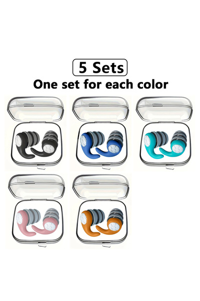 Choice العبوة 2 سدادات أذن للنوم من HUAK مع خاصية تقليل الضوضاء وواقي للأذن من جل السيليكا النانو الناعم ومضادة للماء