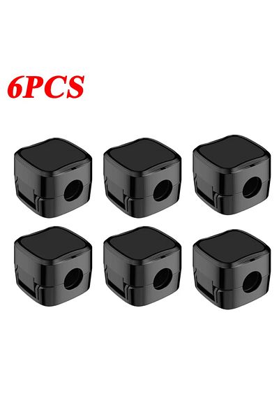 Choice 6pcs black Magnetic Cable Clip Cable Holder Adhesive Wire Keeper Cord Cable Organizer for Home Offic