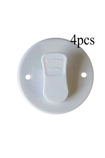 Choice White 4pcs Shower Curtain Clips Shower Room Curtain Adhesive Windproof Splash Clips Bathroom Curtai
