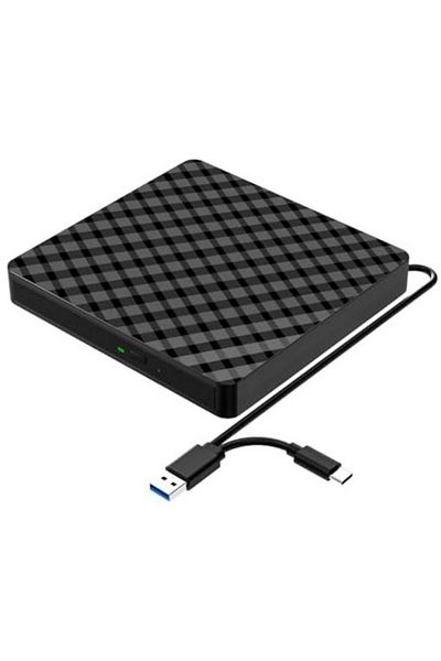 Choice محرك أقراص DVD خارجي BT683 2 في 1 USB 3.0 TypeC رفيع قابل للحماية DVD-RW محركات بصرية مشغل أقراص مضغوطة نسخ
