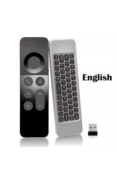 Choice W3-English MRSVI Replacement Voice Air Mouse Remote Control W3 2.4G Dongle Handheld Portable Mini Wi