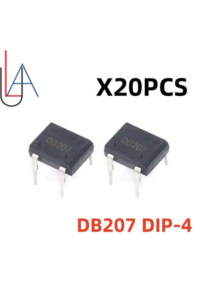 Choice 20PCS LUASAMIROB DB207 Bridge Rectifier DIP4 1000V 2A DB207S Power Diode Rectifiers Electronic Co...